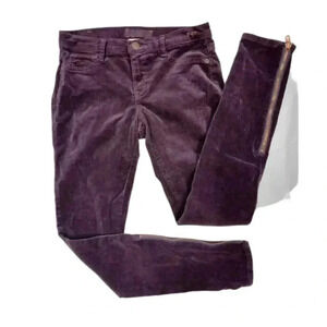Ditto Low Rise Plum Colour Leggings Corduroy Size 27